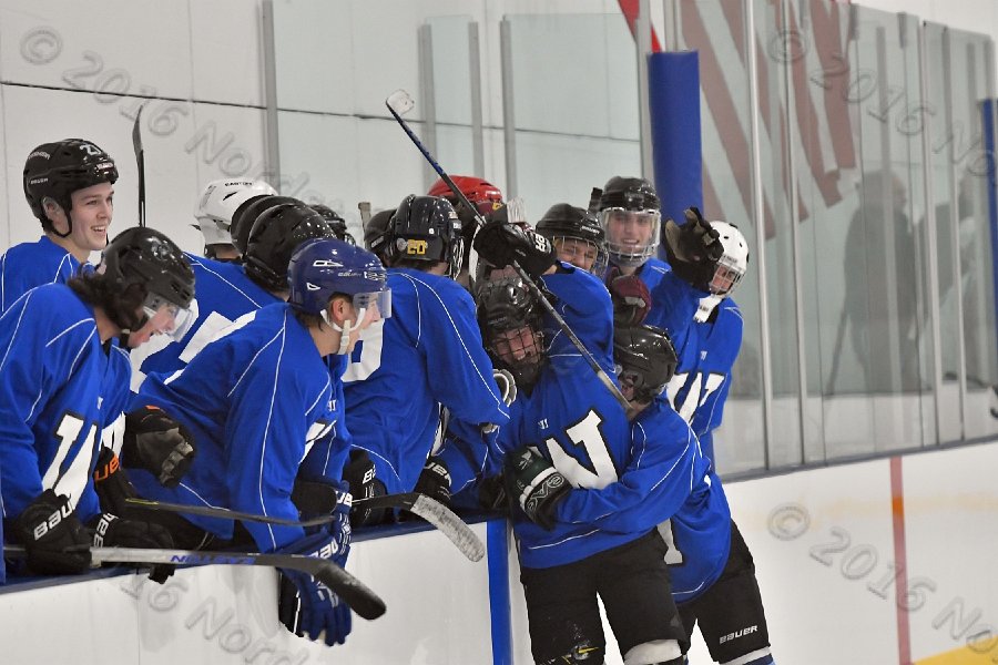 Wheaton College Men\'s Ice Hockey vs Middlesex Community College. - Photo By: KEITH NORDSTROM